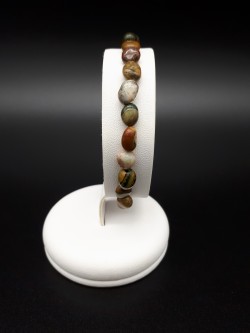 Bracelet agate rivière galets