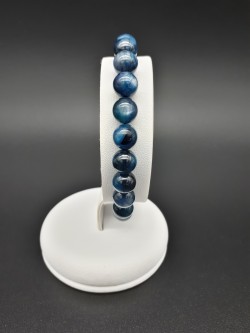 Bracelet cyanite perles 8mm