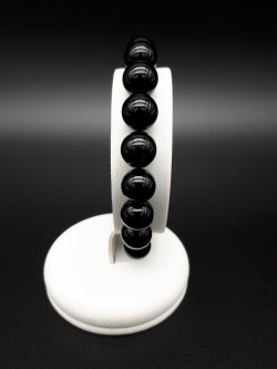 Bracelet onyx perles 10mm