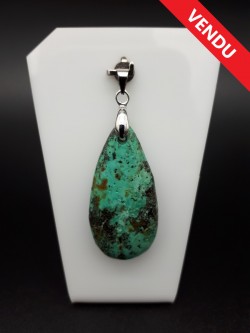 Pendentif jaspe turquoise...