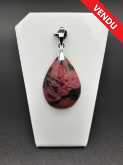 Pendentif rhodonite