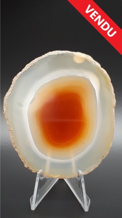 Tranche d'agate naturelle