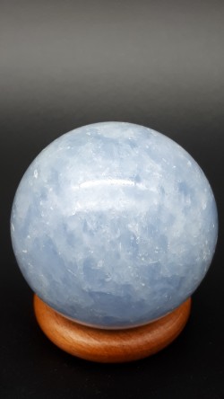 Sphère calcite bleue