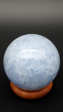 Sphère calcite bleue