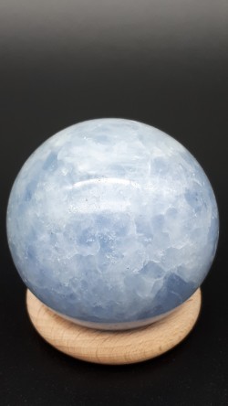 Sphère calcite bleue