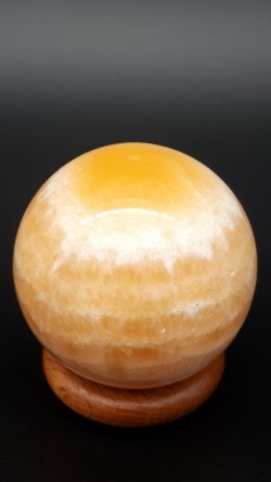 Sphère calcite orange