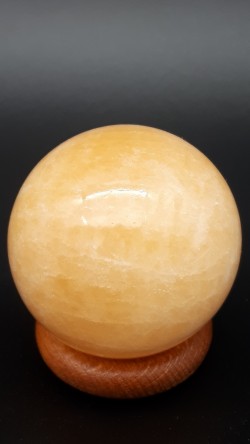 Sphère calcite orange