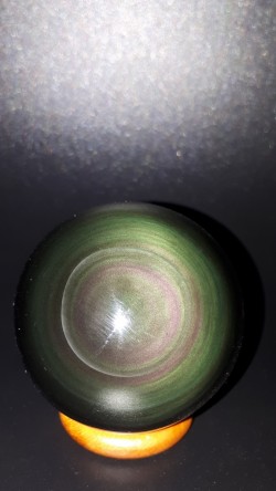 Sphère obsidienne œil céleste