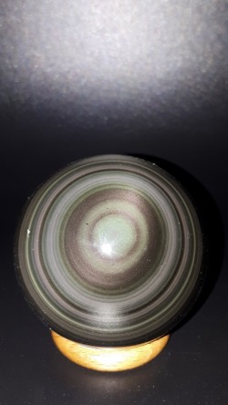 Sphère obsidienne œil céleste