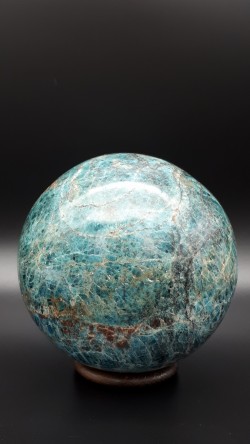 Sphère apatite bleue