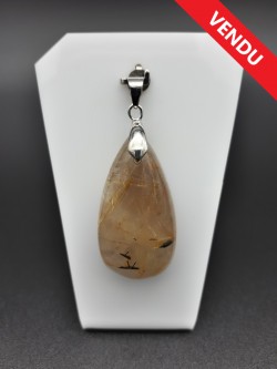 Pendentif quartz rutile