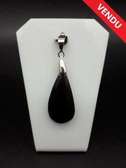 Pendentif tourmaline noire