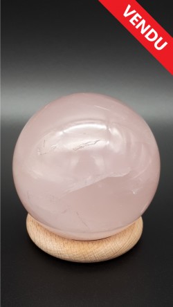 Sphère quartz rose