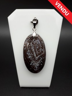 Pendentif agate du Botswana