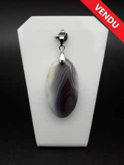 Pendentif agate du Botswana