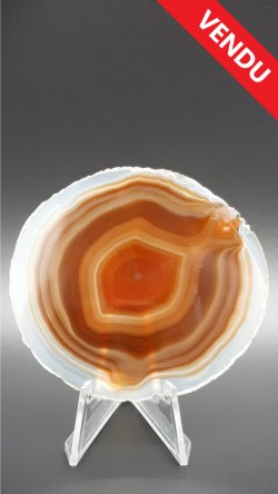 Tranche d'agate naturelle