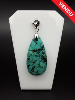 Pendentif jaspe turquoise...