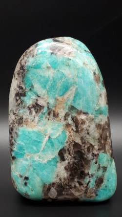 Forme libre amazonite et...