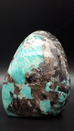 Forme libre amazonite et...