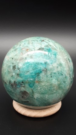 Sphère amazonite et quartz...
