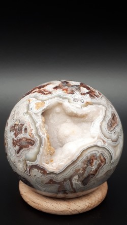 Sphère agate crazy lace