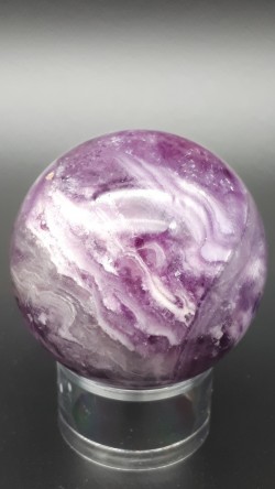 Sphère fluorine mauve
