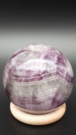Sphère fluorine mauve