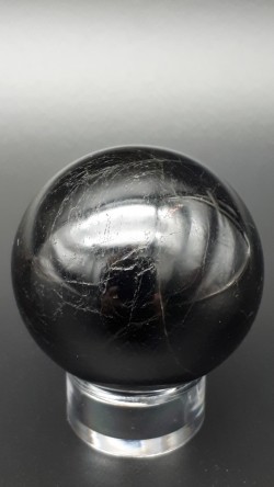 Sphère tourmaline noire