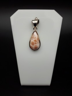 Pendentif larimar rose