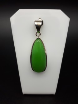 Pendentif hémimorphite verte