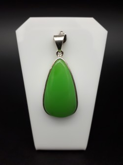 Pendentif hémimorphite verte