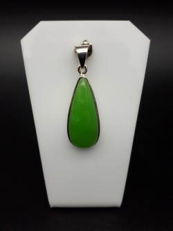 Pendentif hémimorphite verte