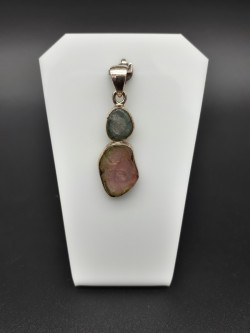 Pendentif tourmaline melon...