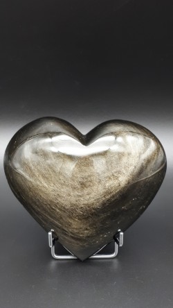 Cœur obsidienne dorée