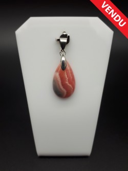 Pendentif rhodochrosite