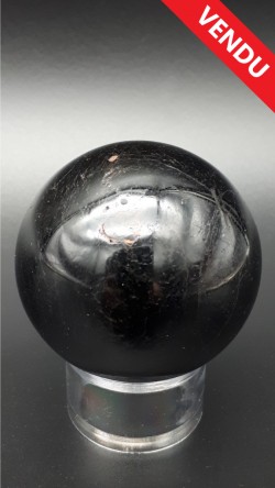 Sphère tourmaline noire