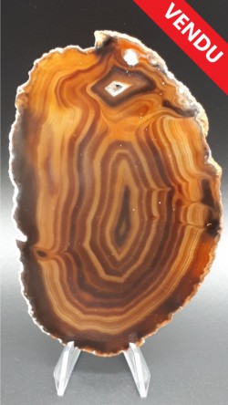 Tranche d'agate naturelle