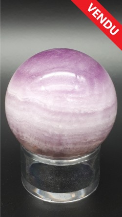 Sphère fluorine mauve
