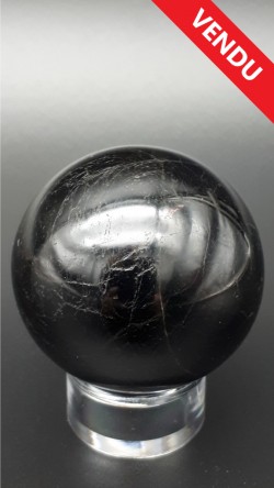 Sphère tourmaline noire