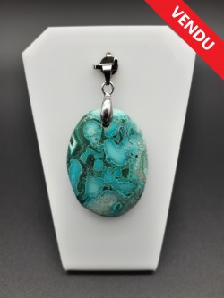 Pendentif chrysocolle...