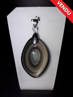 Pendentif obsidienne œil...