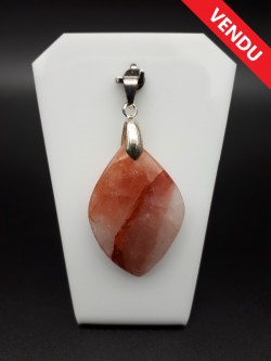 Pendentif quartz hématoïde