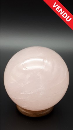 Sphère quartz rose