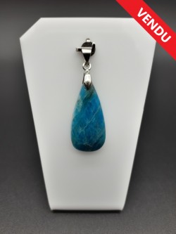 Pendentif apatite bleue