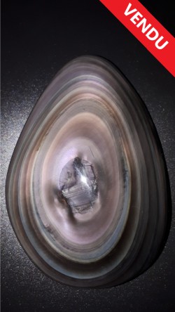 Galet obsidienne œil céleste