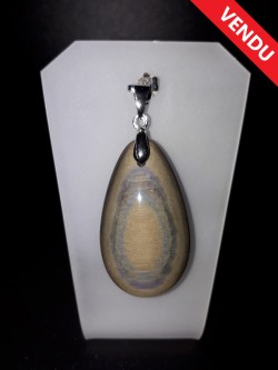 Pendentif obsidienne œil...