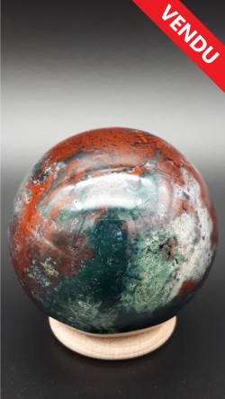 Sphère jaspe océan