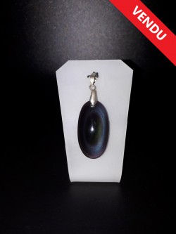 Pendentif obsidienne œil...