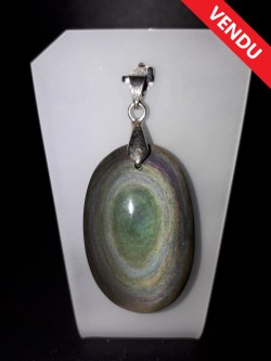 Pendentif obsidienne œil...